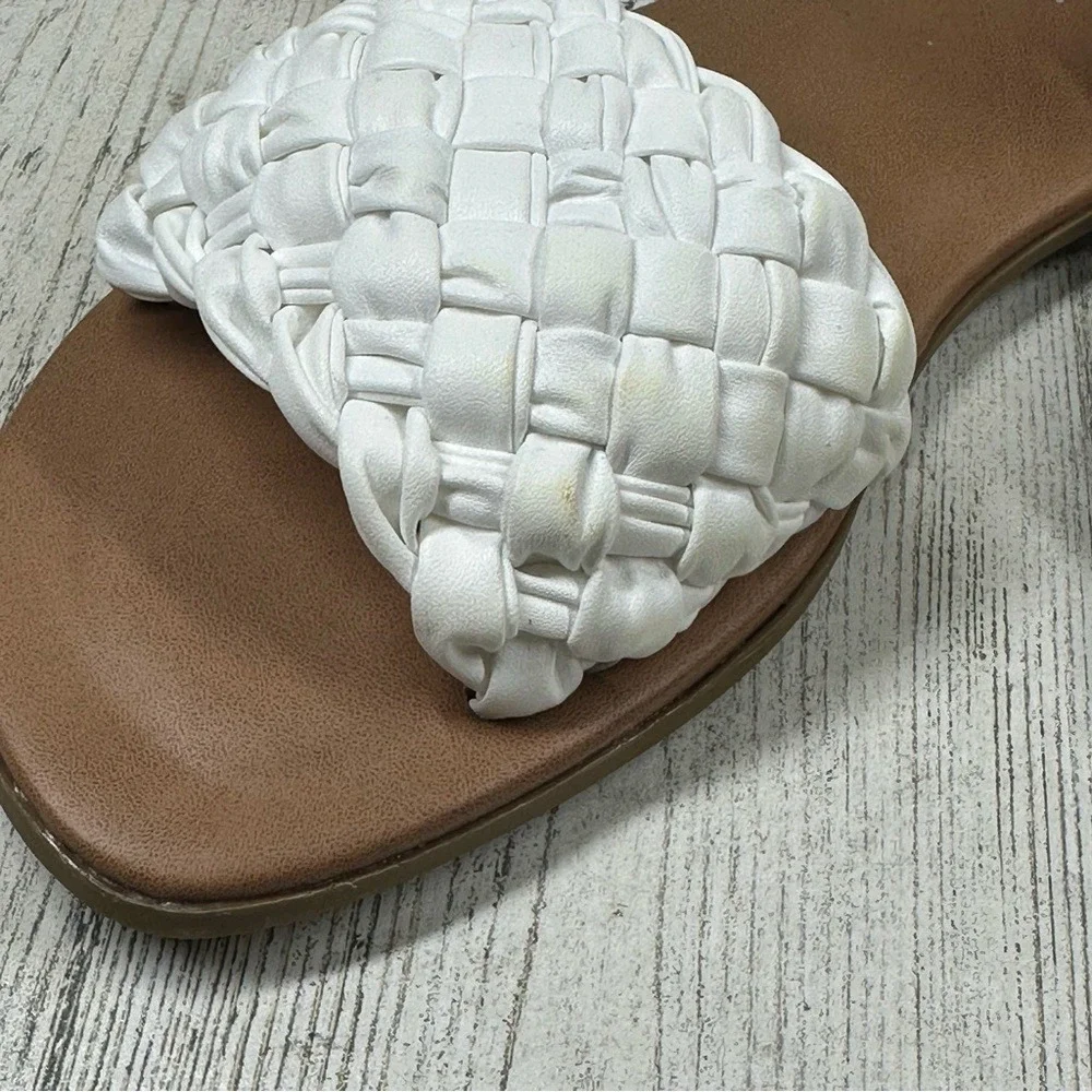 STEVE‎ MADDEN Girl's Jkarina Braided Strappy Sandals In White #900